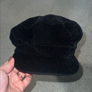 Zara Women's Black Corduroy Hat